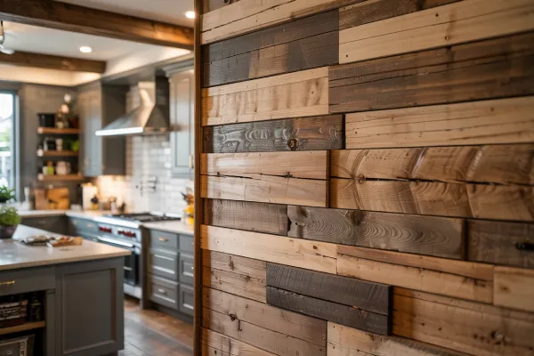 Wood Paneling in Kitchen